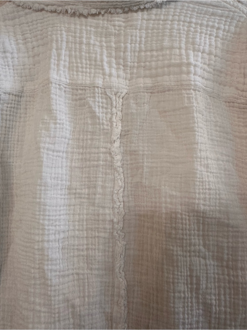 Urban Outfitters White Textured Gauze Top - Picture 5 of 9